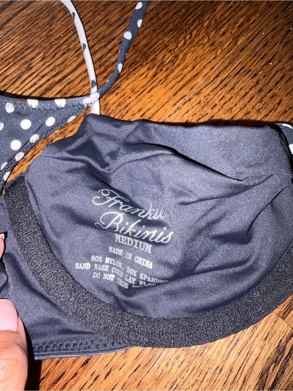 Frankie’s Bikinis Polka Dot Bikini Top